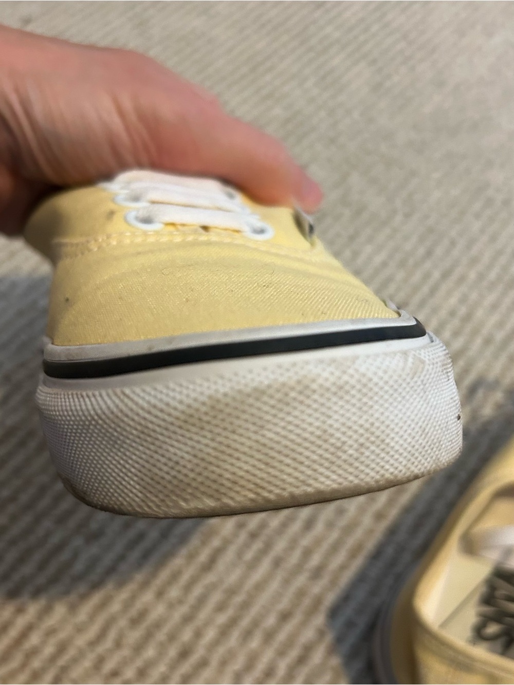 Vans Authentic Yellow Canvas Low-Top Sneaker - women 8 / men 6.5 - Picture 6 of 11